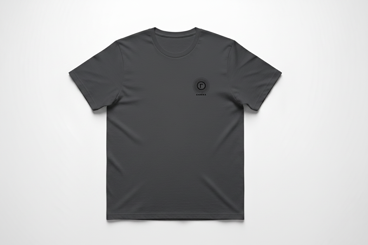 Gamma Man Charcoal Tee with Logo