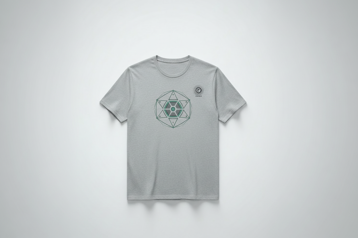 Gamma Man Stone Gray Tee with Logo