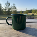 Gamma Tin Camping Cup – Green with subtle Gamma logo