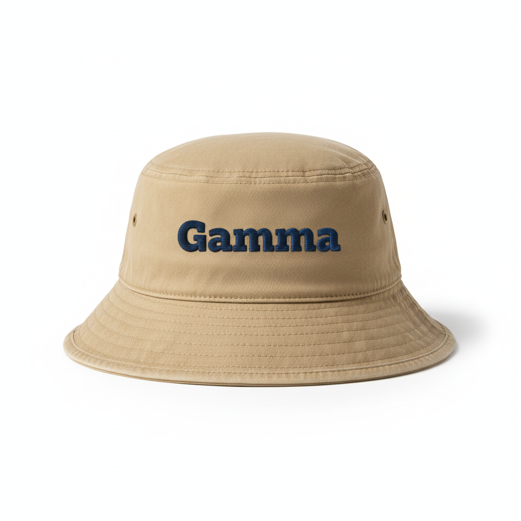 Gamma Fisherman's Bucket Hat in Tan with embroidered logo