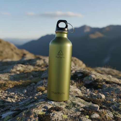 Gamma Aluminium Water Bottle 1L – Khaki
